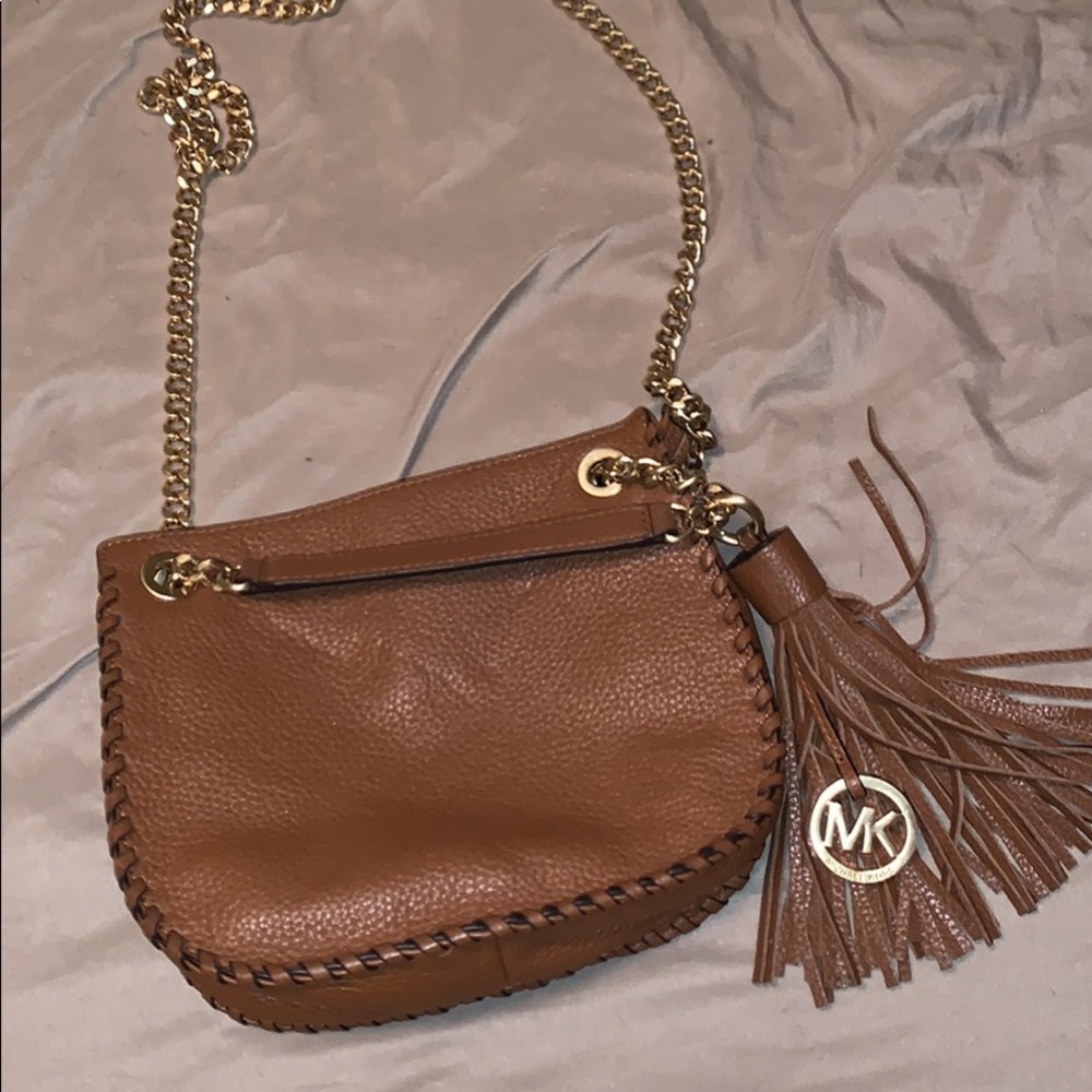 Convertible brown crossbody or over the shoulder